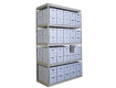 100 Box Record Storage Units -- 9' Tall with 5 shelves 69" x 30" x 108"